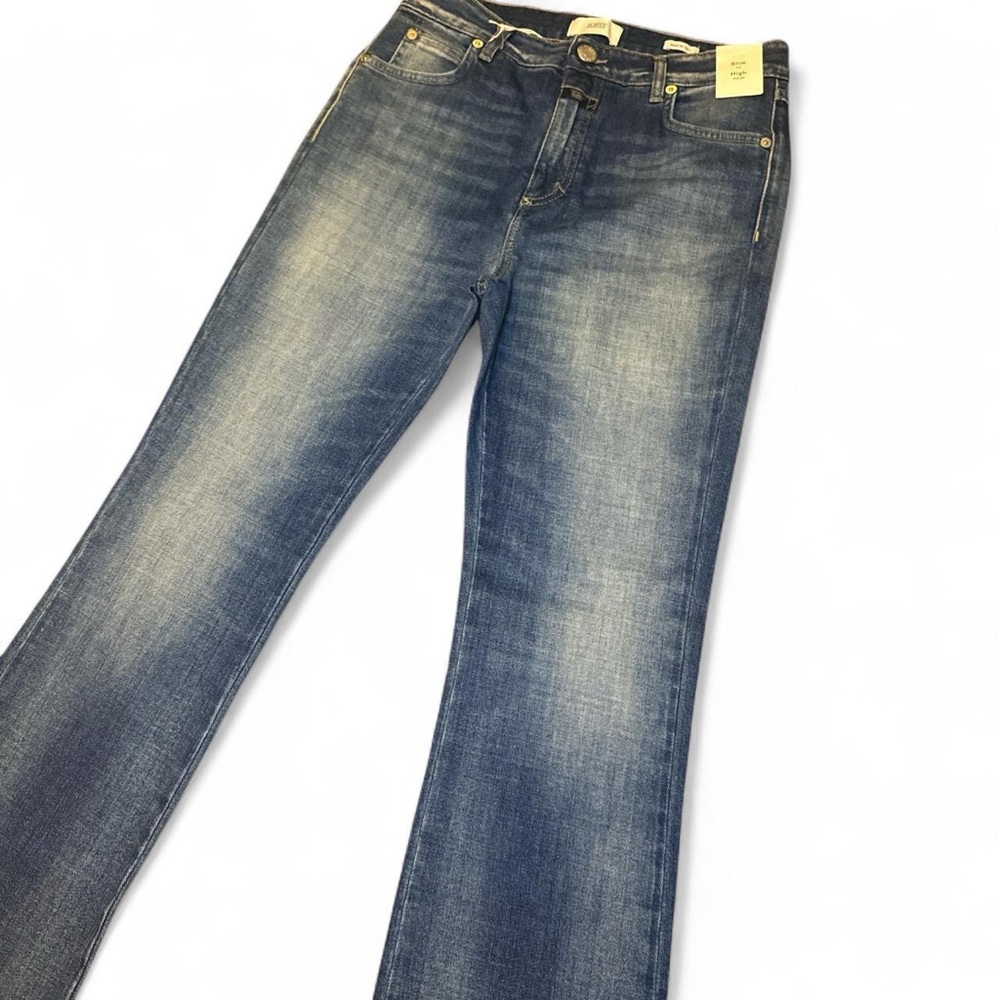 NWT CLOSED ROSE Women's High-Rise Slim Cut Faded Denim Blue Jeans — Size 27 - Picture 5 of 8